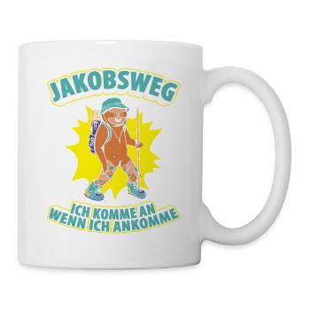 Jakobsweg Für Pilger Wanderer Pilgerweg Camino de - Tasse - Weiß - Rechts