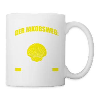 Jakobsweg Für Pilger Wanderer Pilgerweg Camino de - Tasse - Weiß - Rechts