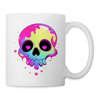 Cute Punk Skull / Kawaii Punk Skull - Mug - white - Right