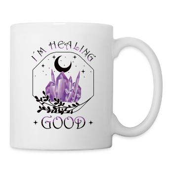 Funny Gemstone Chakra Healer Spiritual - Mug - white - Right