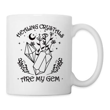 Funny Gemstone Chakra Healer Spiritual - Mug - white - Right