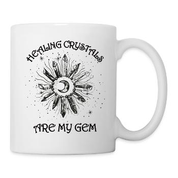 Funny Gemstone Chakra Healer Spiritual - Mug - white - Right