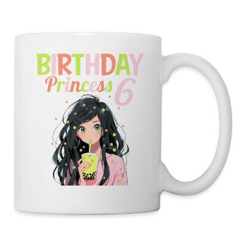 Anime Mandga Boba Bubble Tea 6th Birthday - Mug - white - Right