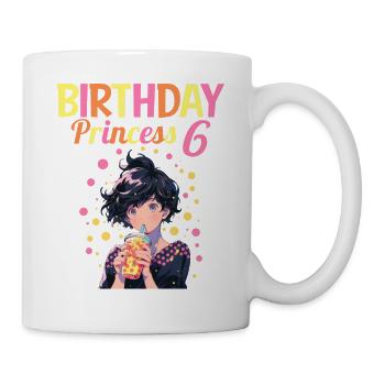 Anime Mandga Boba Bubble Tea 6ème anniversaire - Mug blanc - blanc - Droite