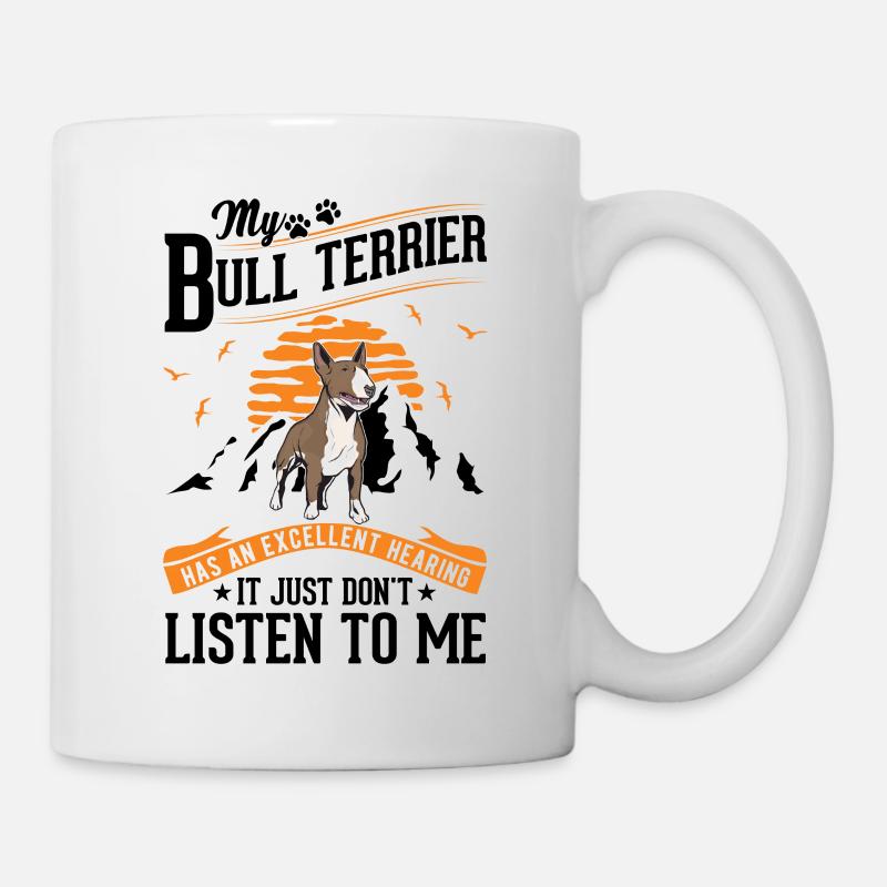 Bull Terrier ouïe Miniature Bull Terrier - Mug blanc - blanc