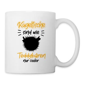 Kugelfisch ist cooler Aquaristik - Tasse - Weiß - Rechts