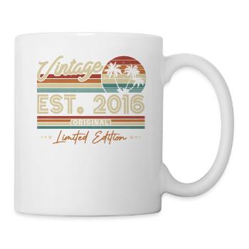 Vintage Birthday Gift 2016 7/8 years - Mug - white - Right