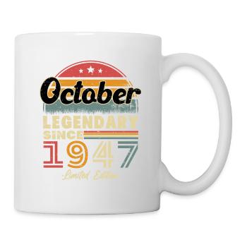 Cadeau D'anniversaire Octobre 1947 Vintage - Mug blanc - blanc - Droite