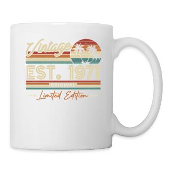 Cadeau d’anniversaire vintage 1971 - Mug blanc - blanc - Droite