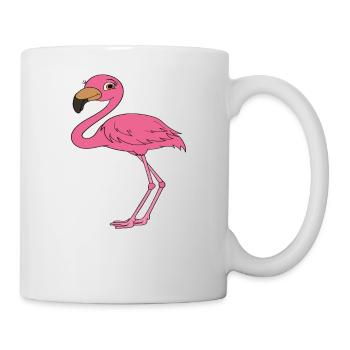 Drôle de flamant rose - Mug blanc - blanc - Droite