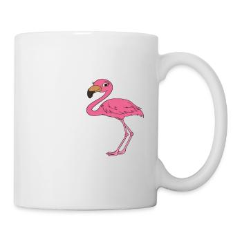 Drôle de flamant rose - Mug blanc - blanc - Droite