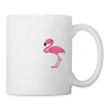 Drôle de flamant rose - Mug blanc - blanc - Droite