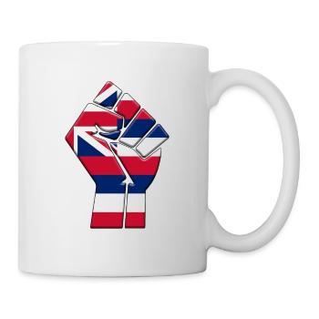 Bundesstaat Hawaii Flagge Stolz Eingeborenes Familienhaus - Tasse - Weiß - Rechts