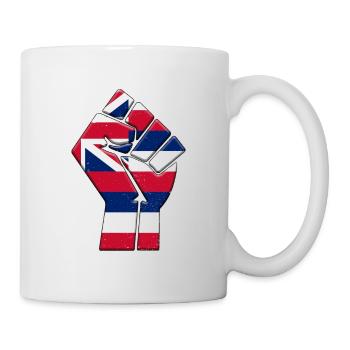 Bundesstaat Hawaii Flagge Stolz Eingeborene Heimat Familie - Tasse - Weiß - Rechts