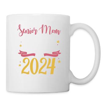 Proud Mama Senior Mom Class of 2024 Funny - Tasse - Weiß - Rechts