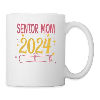 Classe de maman senior de 2024 Fête de remise des diplômes amusante - Mug blanc - blanc - Droite