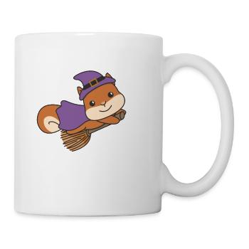 Squirrel Halloween Witch Kids Witch Costume - Mug - white - Right