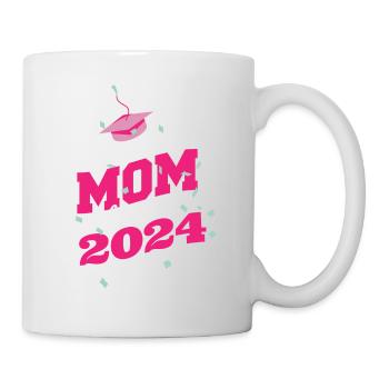 Senior Mom Class of 2024 Proud Mother Funny - Tasse - Weiß - Rechts