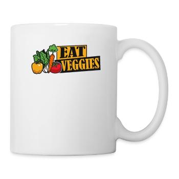 Manger des légumes végétaliens végétaliens végétaliens végétariens - Mug blanc - blanc - Droite