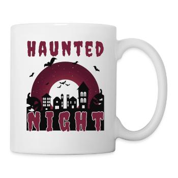 "Haunted Night", Haunted City for Halloween - Mug - white - Right