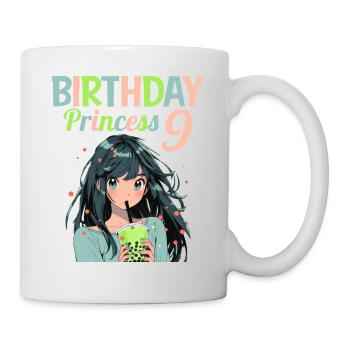 Anime Mandga Boba Bubble Tea 9ème anniversaire - Mug blanc - blanc - Droite
