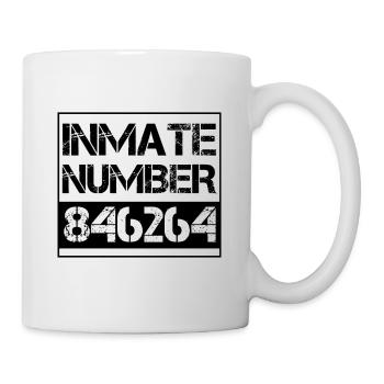 Simple Easy Funny Inmate Prisoner Lazy Halloween - Mug - white - Right