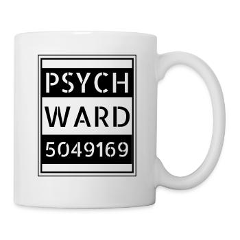 Simple Easy Drôle Détenu Psych Paresseux Halloween - Mug blanc - blanc - Droite