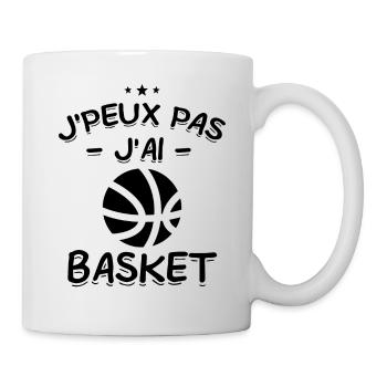 J'Peux Pas ! J'Ai Basket 🏀 - Mug blanc - blanc - Droite