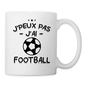 J'Peux Pas ! J'Ai Football ⚽ - Mug blanc - blanc - Droite