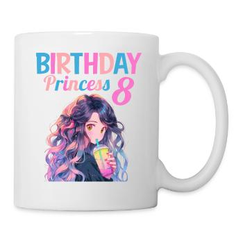Anime Mandga Boba Bubble Tea 8ème anniversaire - Mug blanc - blanc - Droite