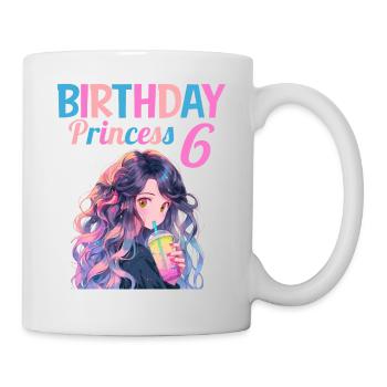 Anime Mandga Boba Bubble Tea 6th Birthday - Mug - white - Right