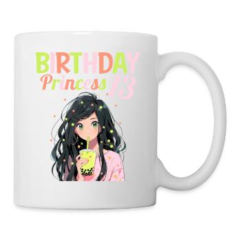 Anime Mandga Boba Bubble Tea 13th Birthday - Mug - white - Right