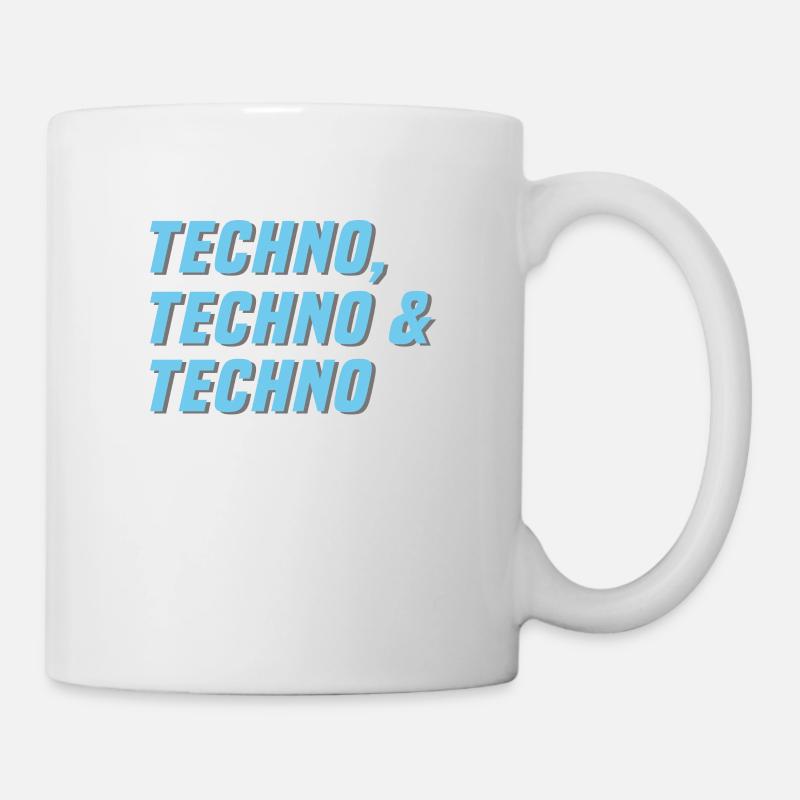 Techno Techno Techno - Mug blanc - blanc