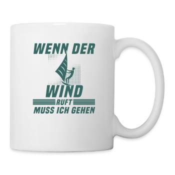 Kite surfen Spruch - Tasse - Weiß - Rechts