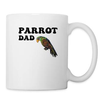 Papageien Papa - Tasse - Weiß - Rechts