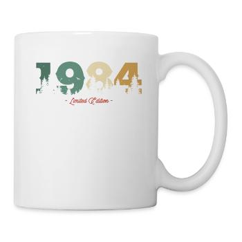 Vintage Nature Birthday Gift 1984 39/40 Years - Mug - white - Right