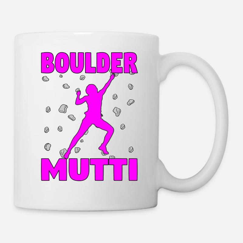 Bouldering Mama Boulder Mutti Boulderer Mother's Day - Mug - white