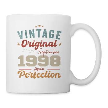 September 1998 Anniversary 1998 September Gift - Mug - white - Right