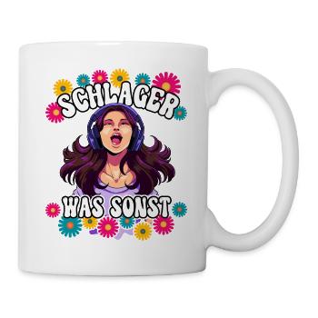 Schlager - Tasse - Weiß - Rechts