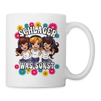 Schlager - Tasse - Weiß - Rechts