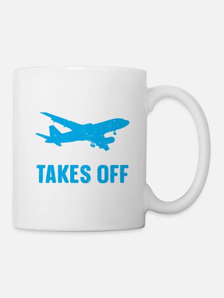 Flugbegleiter Papa Stewardess Flugbegleiter - Tasse - Weiß