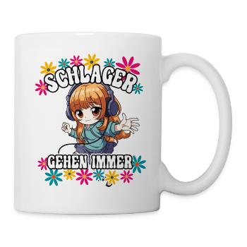 Schlager Gehen Immer - Tasse - Weiß - Rechts
