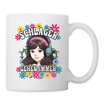 Schlager Gehen Immer - Tasse - Weiß - Rechts