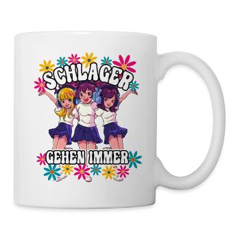 Schlager Gehen Immer - Tasse - Weiß - Rechts