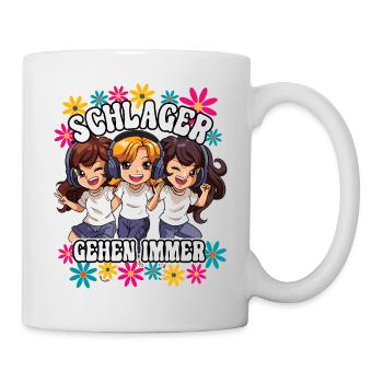 Schlager Gehen Immer - Tasse - Weiß - Rechts
