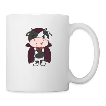Cow Happy Halloween Cute Vampire Costume - Mug - white - Right