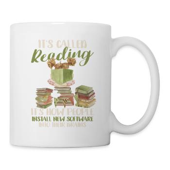 C’est ce qu’on appelle la lecture - c’est ainsi que les gens installent - Mug blanc - blanc - Droite