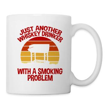 Juste un autre buveur de whisky avec un problème de tabagisme4 - Mug blanc - blanc - Droite