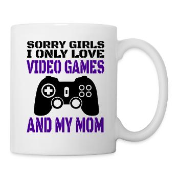 Gamer Gamer Gaming Contrôleur de jeu vidéo - Mug blanc - blanc - Droite