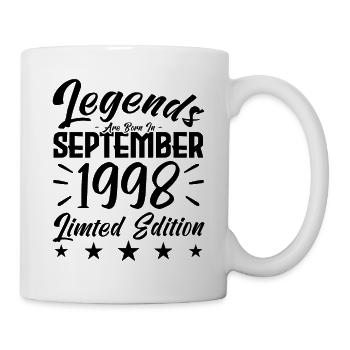 Naissance En Septembre 1998. Cadeau de September. - Mug blanc - blanc - Droite